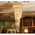 Residential Stair Lighting, Glass Stair Chandelier Lighting